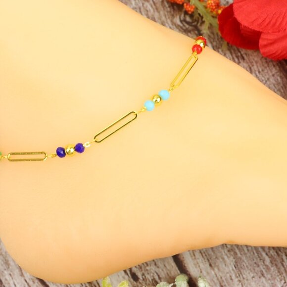 "Dainty Anklet for Women – Elegant Everyday Jewelry & Perfect Gift | MLCRC1055 - Picture 1 of 10